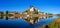 Panoramic view on the Albrechtsburg castle and the Gothic Meissen Cathedral. Germany