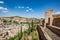 Panoramic view of Alcazaba of Alhambra and Albaycin Albaicin, AlbayzÃ­n, AlbaicÃ­n