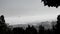Panoramic view on algiers in a foggy day