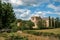 Panoramic view of Allemagneâ€“enâ€“Provence Castle, near the village of the same name.