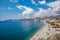 Panoramic view of AlmuÃ±Ã©car (Almunecar) beach