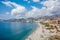 Panoramic view of AlmuÃ±Ã©car (Almunecar) beach