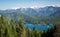 Panoramic view of Alps and Eibsee Lake, Bavaria