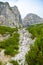 Panoramic view of Alps from road to Mangart saddle, Slovenia