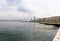 Panoramic view of Alsancak ferry port and Kordon.