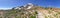 Panoramic view of amazing Mount Rainier landscape in summer seas