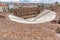 Panoramic view of Amphitheater in Roman Odeon, Patras, Peloponnese, Greece