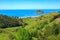 Panoramic view of Anaura Bay, New Zealand