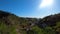 Panoramic view of ancient arabic fortress of Alhambra in Granada, Spain