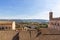 Panoramic view of the ancient city of Gubbio, a medieval city in Umbria