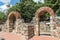 Panoramic view of Ancient Sozopol ruins and the church of St. George