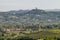 Panoramic view of the ancient village of San Miniato in the province of Pisa, Italy, seen from Cerreto Guidi, Florence