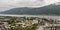 Panoramic view of Andalsnes city in Norway