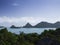 Panoramic view of Angthong Island, Tropical Marine Park in Thailand