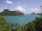 Panoramic view of Angthong Island, Tropical Marine Park in Thailand