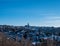 Panoramic view of Annaberg-Buchholz in winter  Erzgebirge  Saxony  Germany