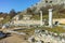 Panoramic view of archeological area of ancient Philippi, Greece