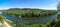 Panoramic view of Ardeche river