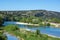 Panoramic view of Ardeche river