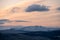 Panoramic view of Arenig Fawr at sunrise