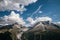 Panoramic view of the Argentiere Glacier, Aiguille Verte and Aiguille du Chardonnay