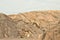 Panoramic view of an arid canyon path in Porto Santo Madeira Islands,Portugal