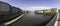 Panoramic view of the Arno river from Ponte Solferino, Pisa