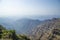 The Panoramic view from Arthur`s Seat point at Konkan region mountains. Mahabaleshwar,Mahar