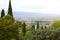 Panoramic view from Assisi of countryside and landscape of Umbria, Italy