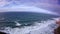 Panoramic view of Atlantic ocean from Cape ROCA in Portugal Cabo da Roca , the most western point of Europe.