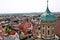Panoramic view of Augsburg, Perlach Tower, Germany