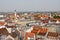 Panoramic view of Augsburg from Perlach Tower, Germany