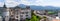 Panoramic view on Austria Alps from Hohensalzburg Fortress