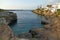 Panoramic view of Avlemonas bay in Kythera, Greece
