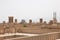 Panoramic view of badgirs and mosques of Yazd