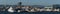 Panoramic view of Barcelona seen from the Port. Spain