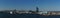 Panoramic view of Barcelona seen from the Port. Spain