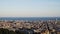 A panoramic view of Barcelona, Spain, from the top of the antiaircraft refugee.