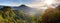 Panoramic view Batur volcano