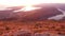 Panoramic view of the Bay of Kotor and old town of Kotor from Mount Lovcen at sunset