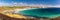 Panoramic view of beach Anse de Pen-Hat on the Presqu\'ile de Cro