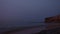 Panoramic view of beach Ras Umm El Sid. Beautiful sunrise over Red Sea with rocky shores, Sharm El Sheikh, Egypt