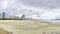 Panoramic view of a beach of Santos SP Brazil