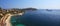 Panoramic view of a beatufil bay.