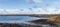 Panoramic view on beautiful beach on the Ouessant island of Ushant , Plage de Korz, Finistere, France