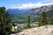 Panoramic View: A Beautiful day in Canada - Hiking and exploring in Banff Nationalpark - View to Banff City