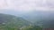 Panoramic View of Beautiful Green Scenic Valley near Alishan Scenic Area in Taiwan