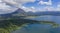 Panoramic view of beautiful Lake Arenal, Costa Rica