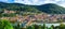 Panoramic view of beautiful medieval Heidelberg town. Germany