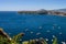 Panoramic view of the beautiful Procida in sunny day